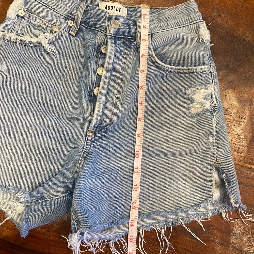 Agolde Dee Jean Shorts Size 23 - Picture 15 of 16